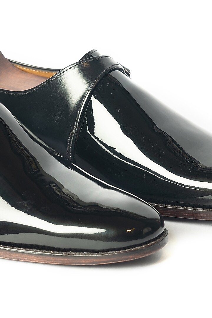 Matte Black Patent Leather Shoes by ARTIMEN at Pernia's Pop Up Shop