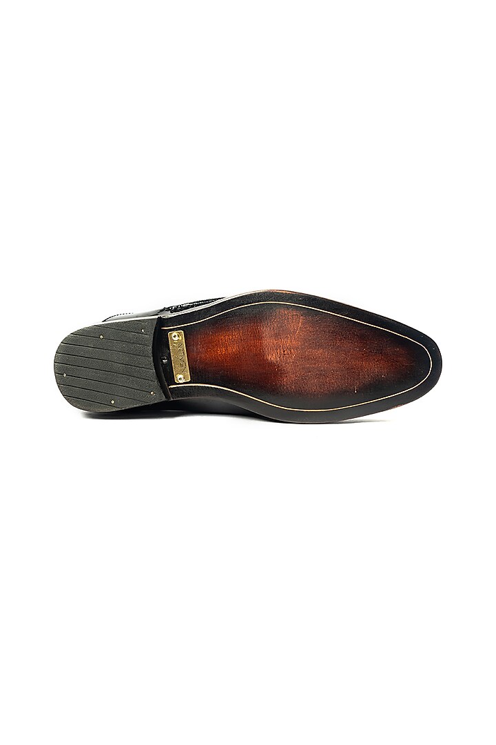 Black Patent Leather Oxford Shoes by ARTIMEN at Pernia's Pop Up Shop