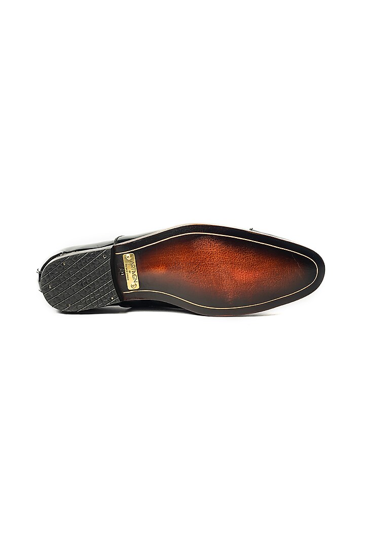 Black Patent Leather Oxford Shoes by ARTIMEN at Pernia's Pop Up Shop