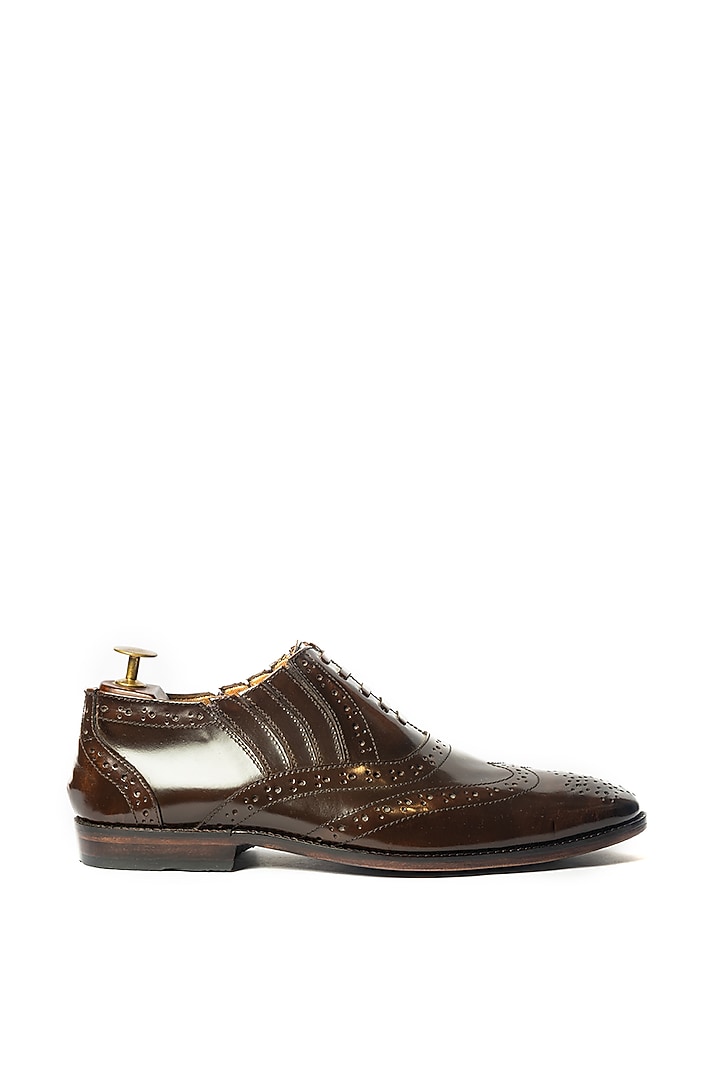 Deep Brown Leather Handcrafted Shoes by ARTIMEN at Pernia's Pop Up Shop
