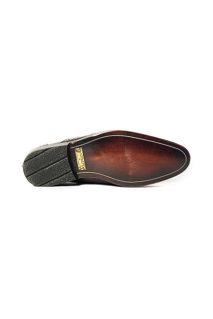 Deep Brown Leather Handcrafted Shoes by ARTIMEN at Pernia's Pop Up Shop