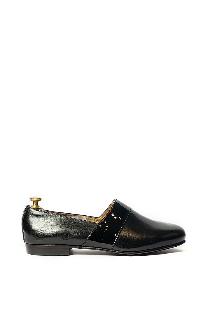 Black Pure Matte Leather Handcrafted Shoes by ARTIMEN at Pernia's Pop Up Shop
