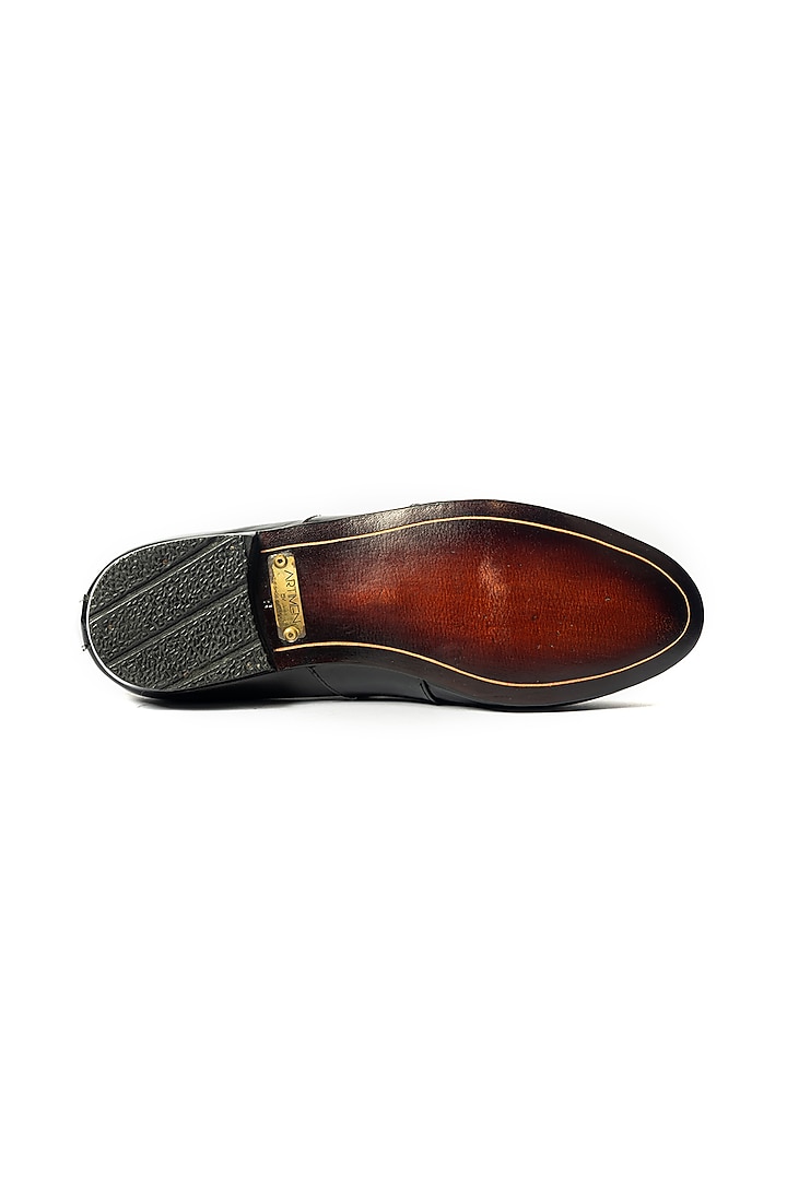 Black Pure Matte Leather Handcrafted Shoes by ARTIMEN at Pernia's Pop Up Shop