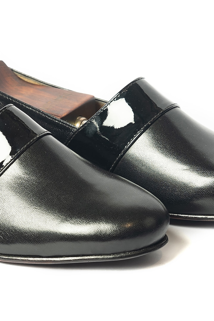 Black Pure Matte Leather Handcrafted Shoes by ARTIMEN at Pernia's Pop Up Shop