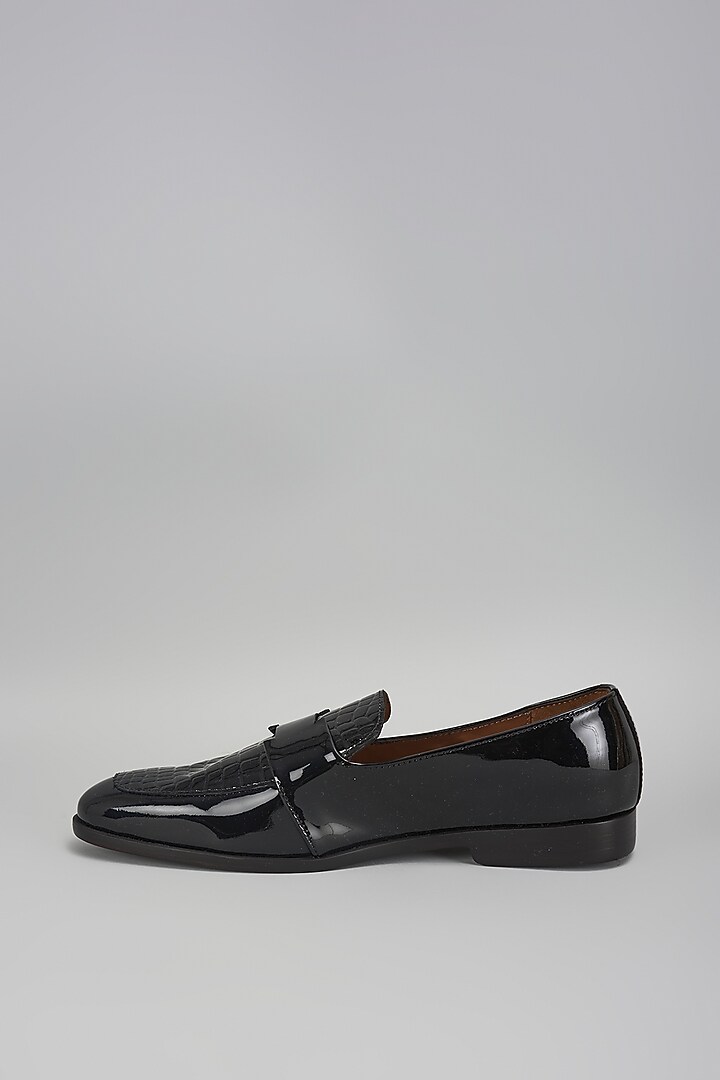 Black Leather Loafers by ARTIMEN at Pernia's Pop Up Shop
