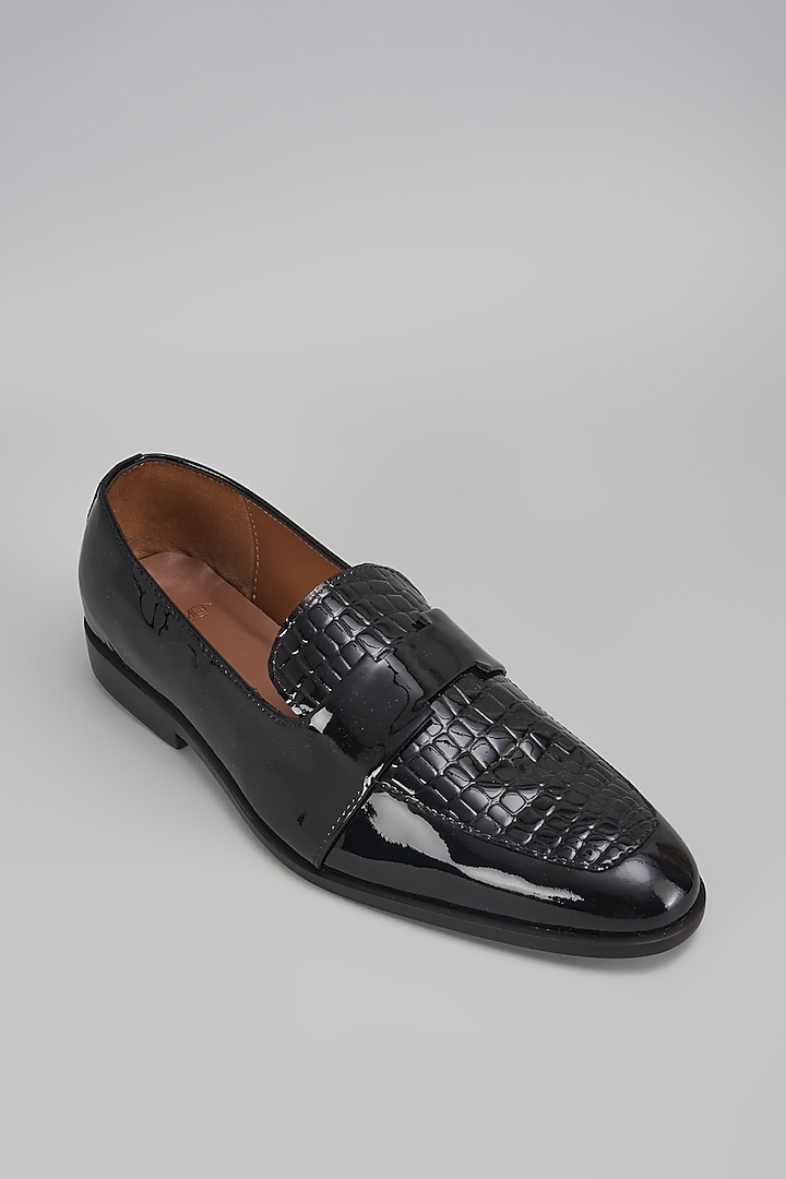 Black Leather Loafers by ARTIMEN at Pernia's Pop Up Shop