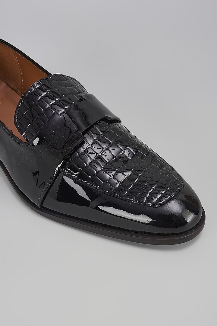 Black Leather Loafers by ARTIMEN at Pernia's Pop Up Shop