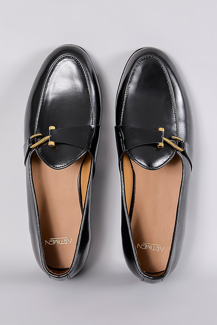 Black Patent Leather Shoes by ARTIMEN at Pernia's Pop Up Shop