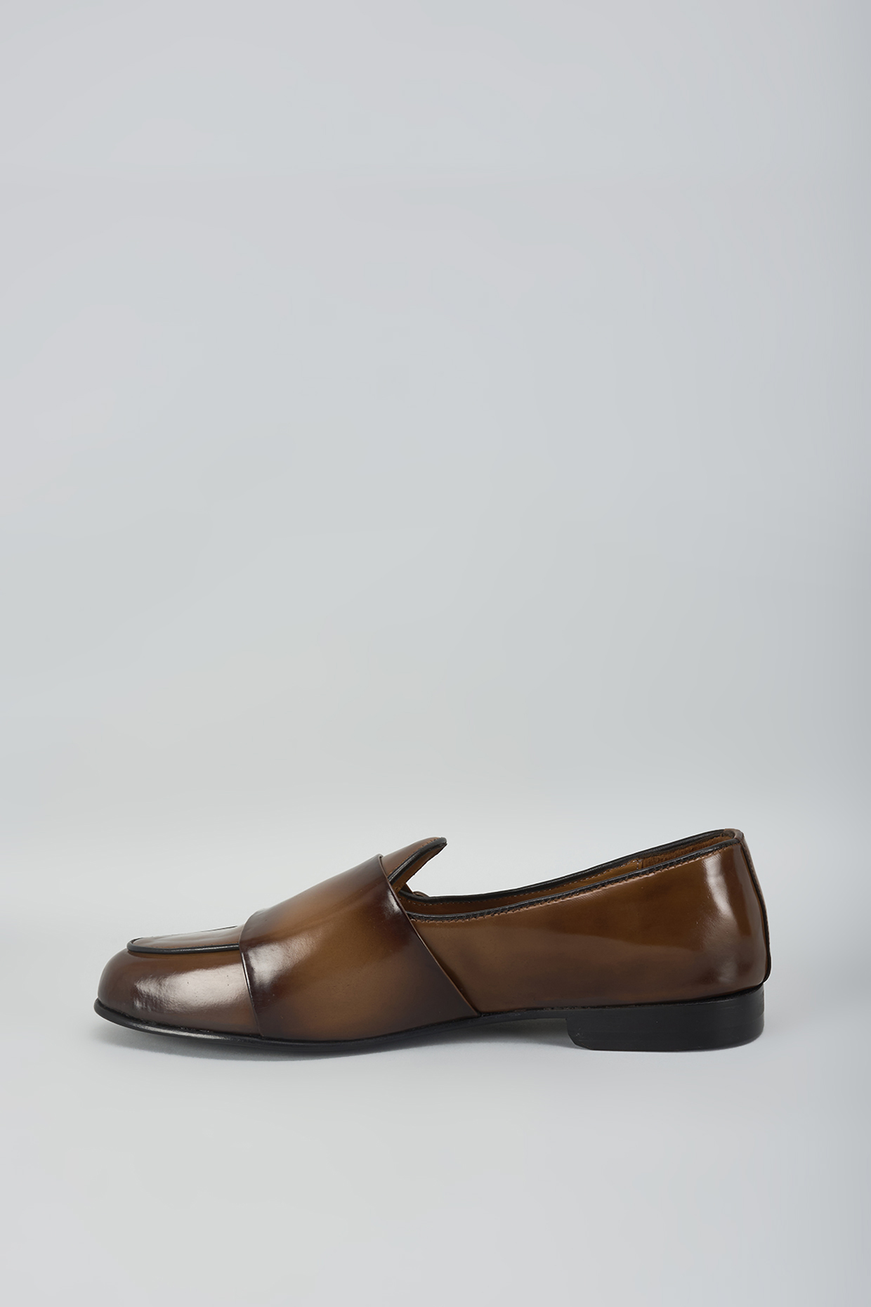 Brown Leather Shoes by ARTIMEN