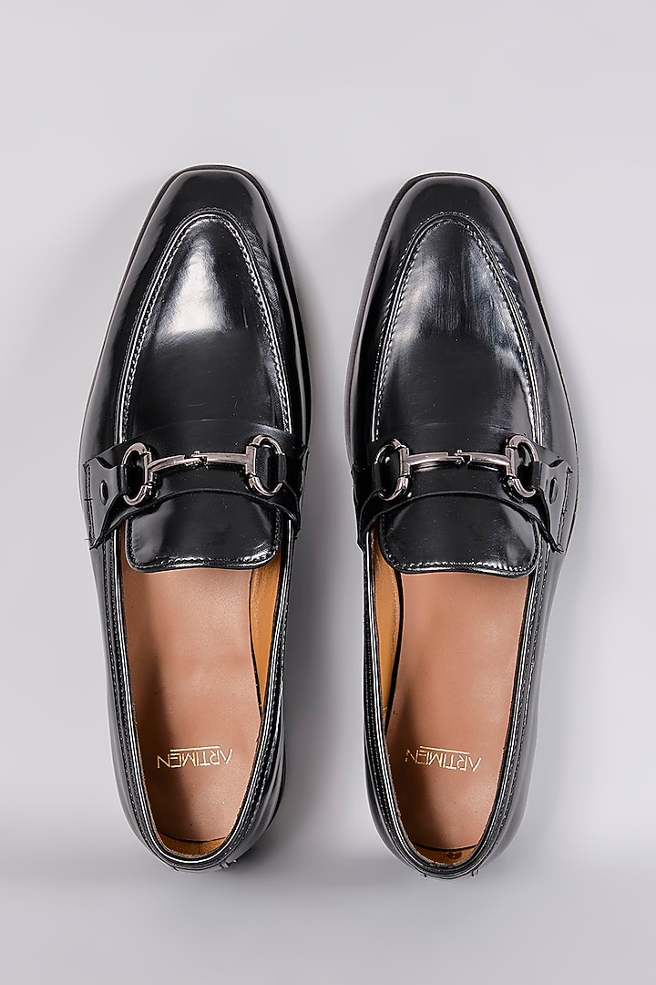 Black Patent Leather Shoes by ARTIMEN at Pernia's Pop Up Shop