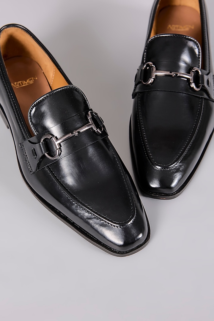 Black Patent Leather Shoes by ARTIMEN at Pernia's Pop Up Shop