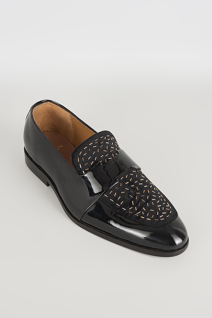 Black Leather Shoes by ARTIMEN at Pernia's Pop Up Shop