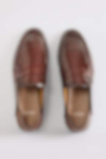 Cherry Leather Loafers by ARTIMEN at Pernia's Pop Up Shop