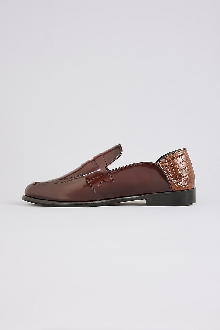 Cherry Leather Loafers by ARTIMEN at Pernia's Pop Up Shop