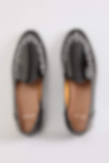 Black Leather Loafers by ARTIMEN at Pernia's Pop Up Shop