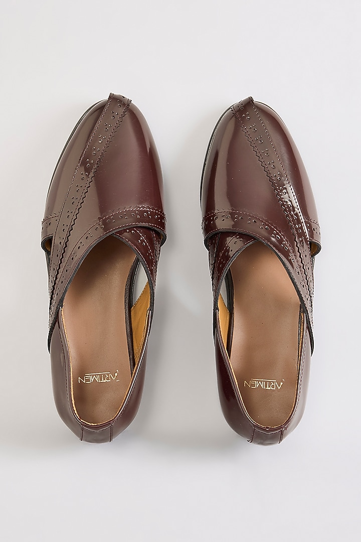 Cherry Leather Loafers by ARTIMEN at Pernia's Pop Up Shop