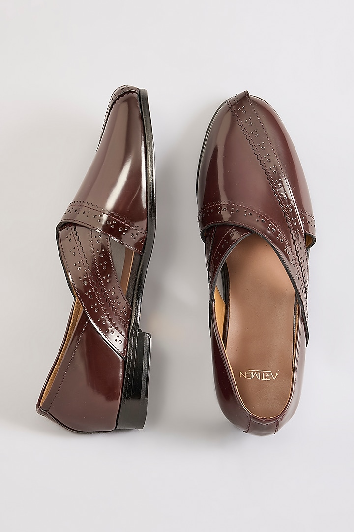 Cherry Leather Loafers by ARTIMEN at Pernia's Pop Up Shop