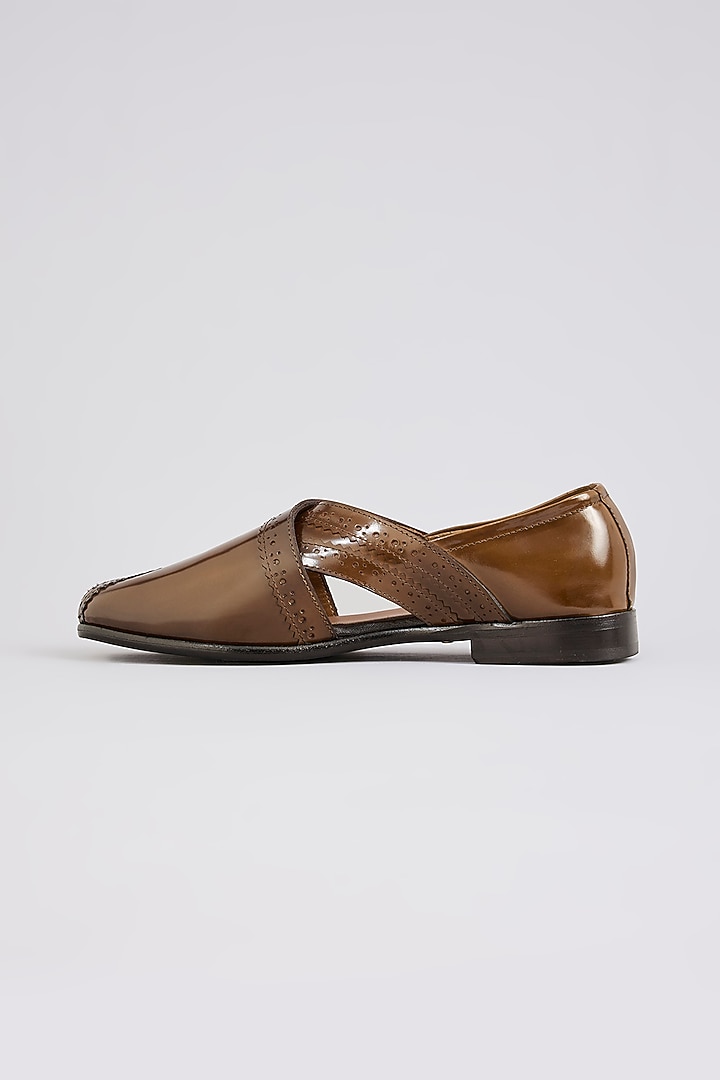 Brown Leather Loafers by ARTIMEN at Pernia's Pop Up Shop