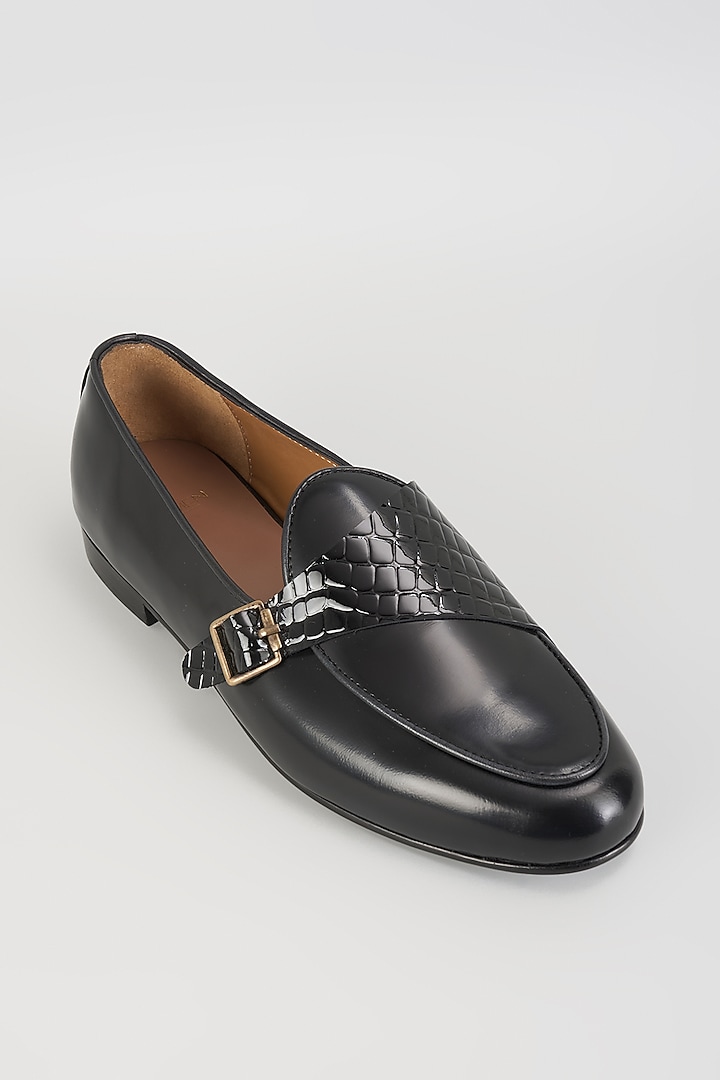 Black Leather Loafers by ARTIMEN at Pernia's Pop Up Shop