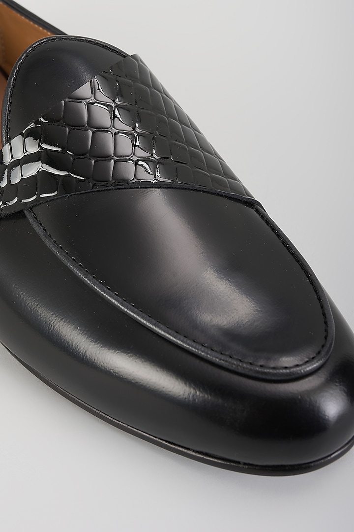 Black Leather Loafers by ARTIMEN at Pernia's Pop Up Shop