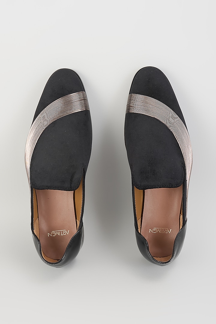 Black Leather Loafers by ARTIMEN at Pernia's Pop Up Shop