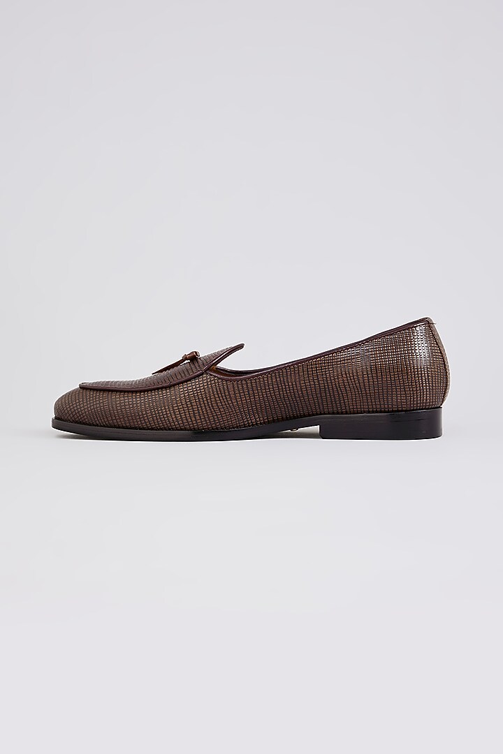 Brown Leather Loafers by ARTIMEN at Pernia's Pop Up Shop