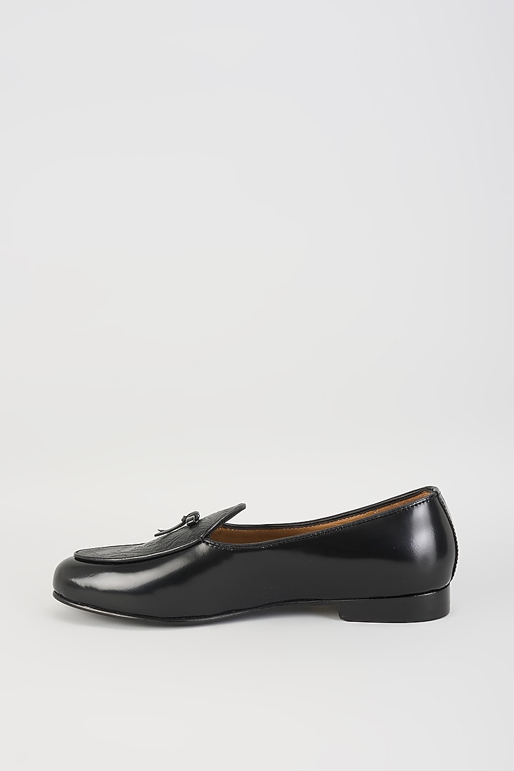 Black Leather Loafers by ARTIMEN at Pernia's Pop Up Shop