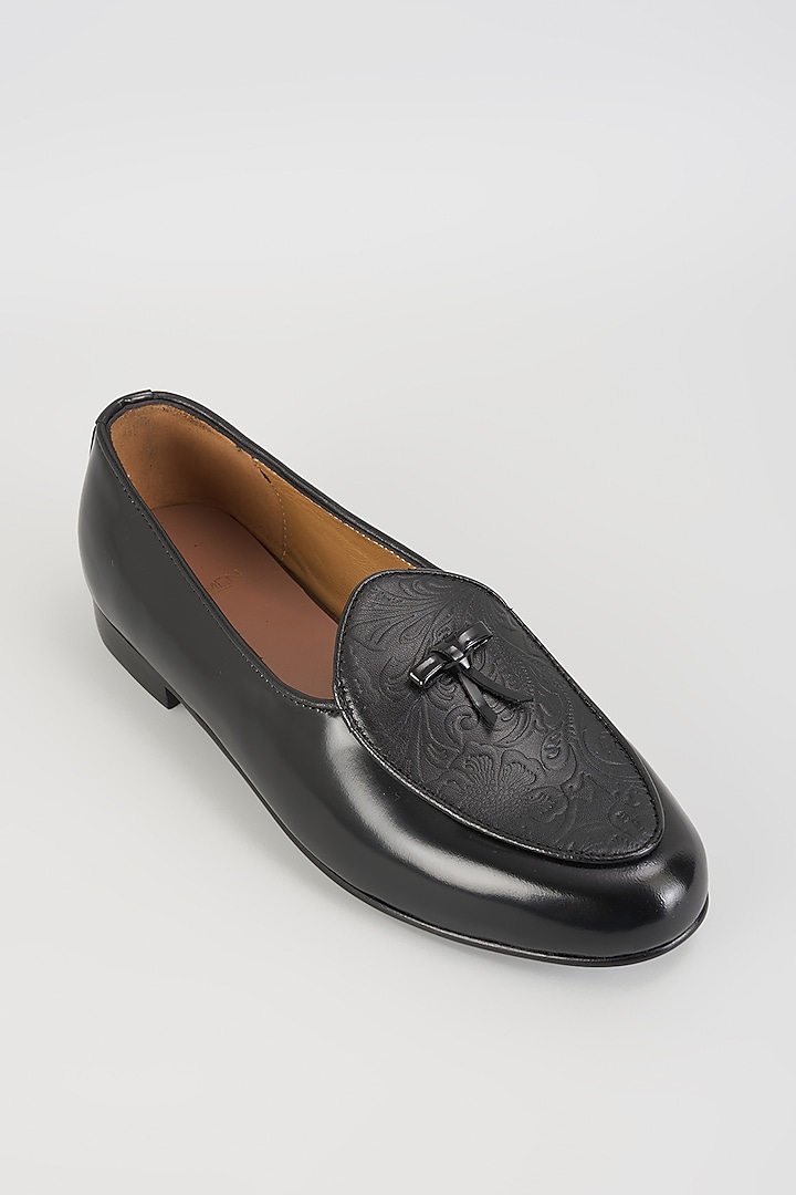 Black Leather Loafers by ARTIMEN at Pernia's Pop Up Shop
