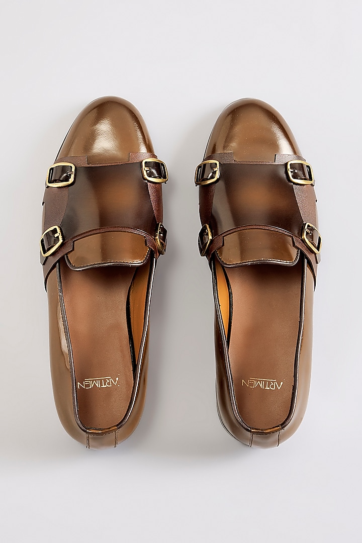 Brushed Leather Loafers by ARTIMEN at Pernia's Pop Up Shop