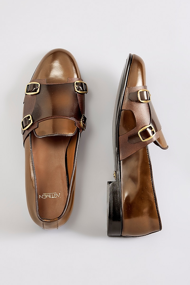 Brushed Leather Loafers by ARTIMEN at Pernia's Pop Up Shop