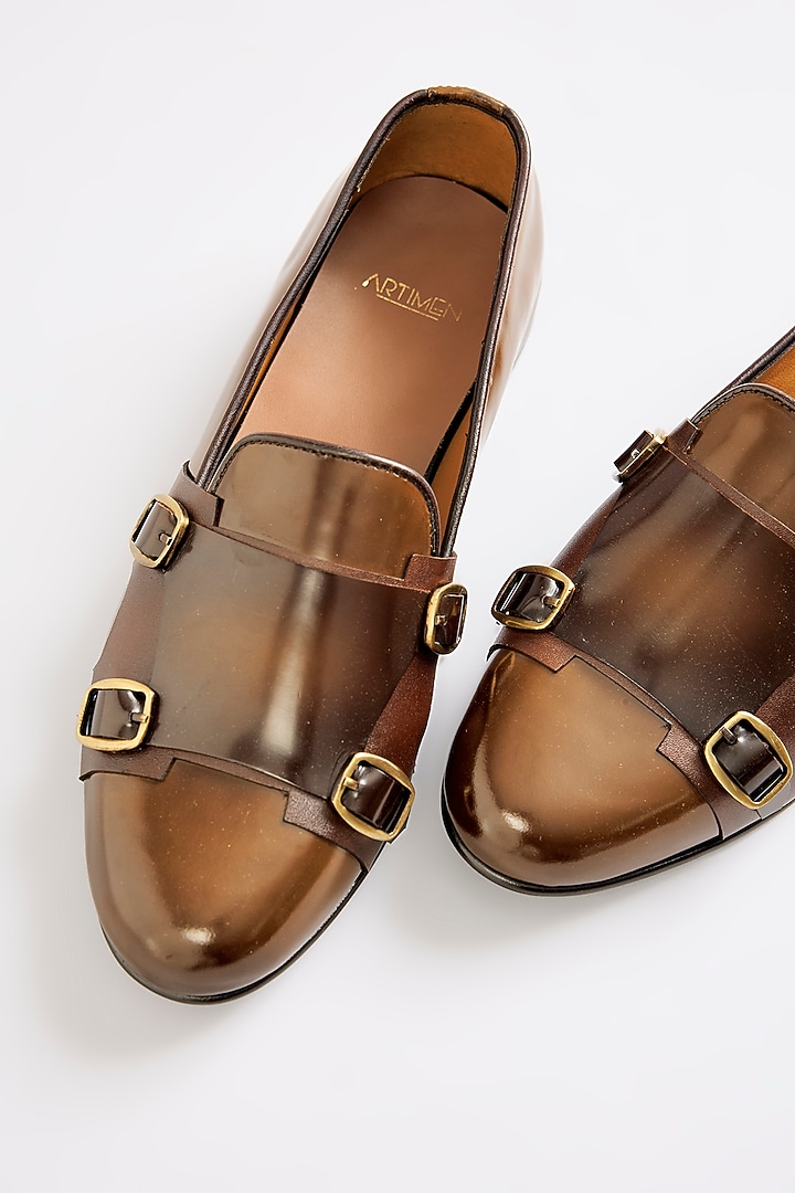 Brushed Leather Loafers by ARTIMEN at Pernia's Pop Up Shop