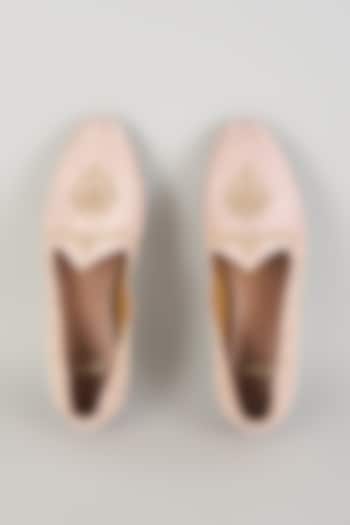 Rust Pink Leather Mojaris by ARTIMEN at Pernia's Pop Up Shop