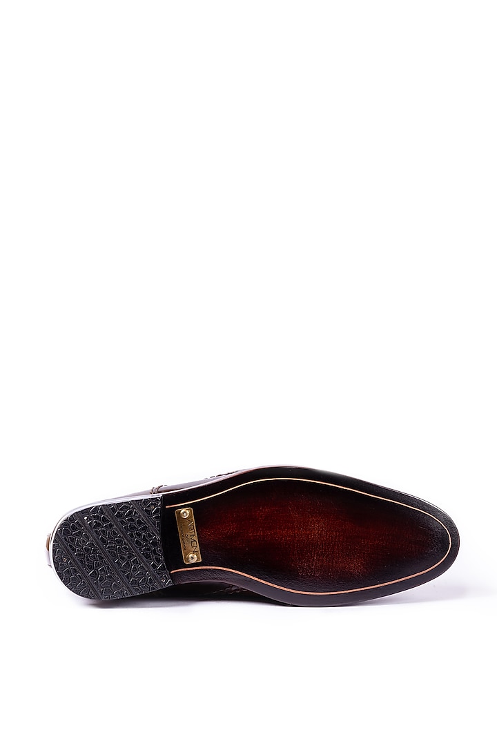 Deep Brown Leather Handcrafted Shoes by ARTIMEN at Pernia's Pop Up Shop