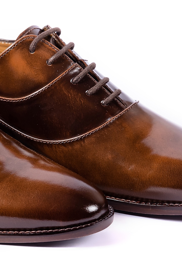 Deep Brown Leather Handcrafted Shoes by ARTIMEN at Pernia's Pop Up Shop