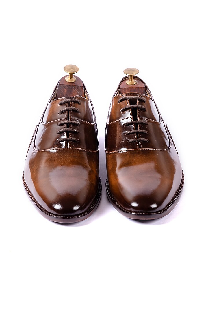 Deep Brown Leather Handcrafted Shoes by ARTIMEN at Pernia's Pop Up Shop
