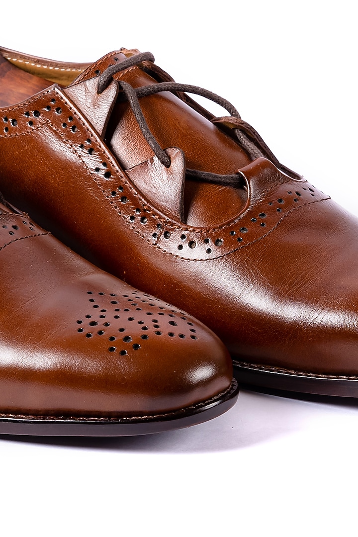 Burnt Tan Leather Handcrafted Loafers by ARTIMEN at Pernia's Pop Up Shop