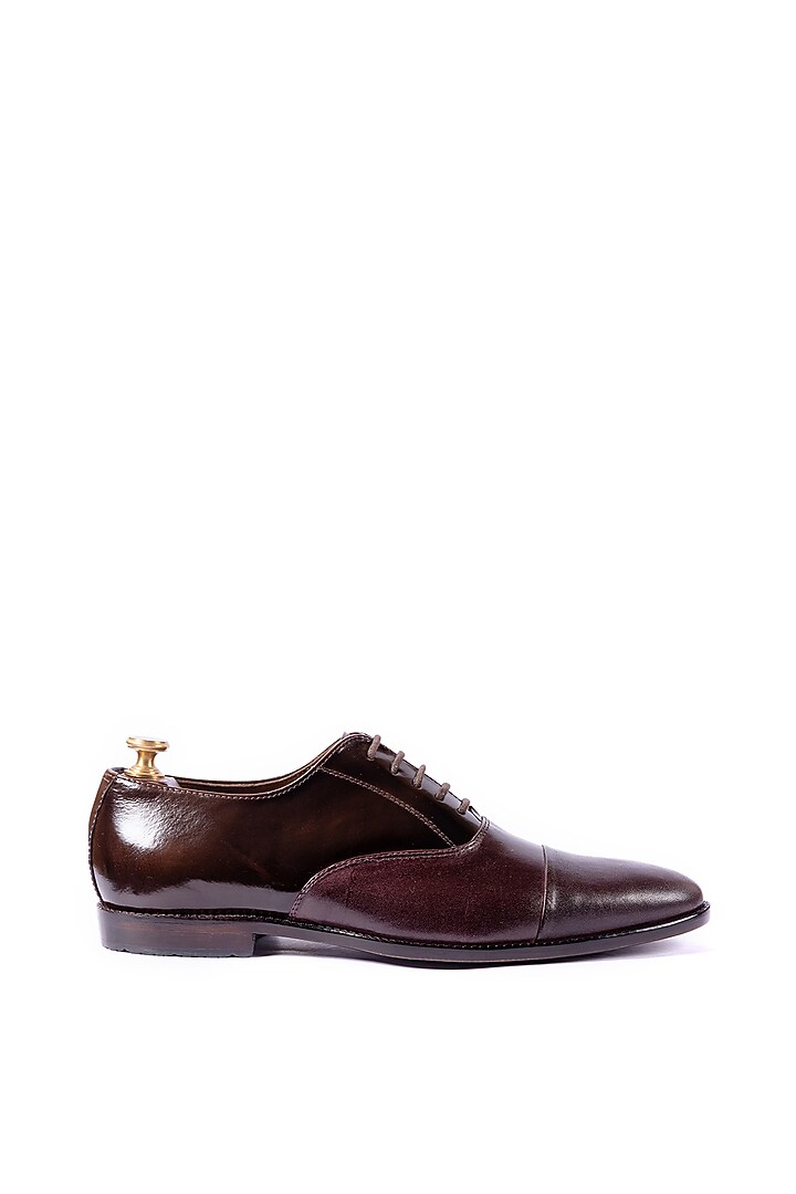 Deep Brown Leather Handcrafted Shoes by ARTIMEN at Pernia's Pop Up Shop