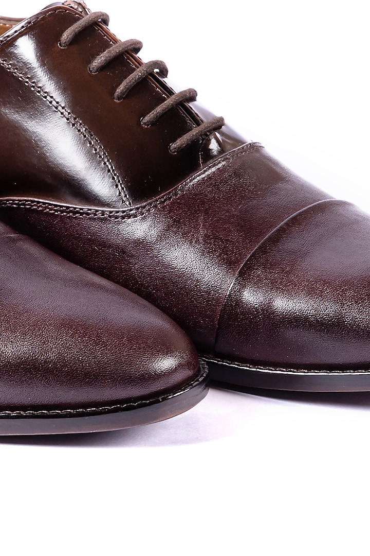 Deep Brown Leather Handcrafted Shoes by ARTIMEN at Pernia's Pop Up Shop