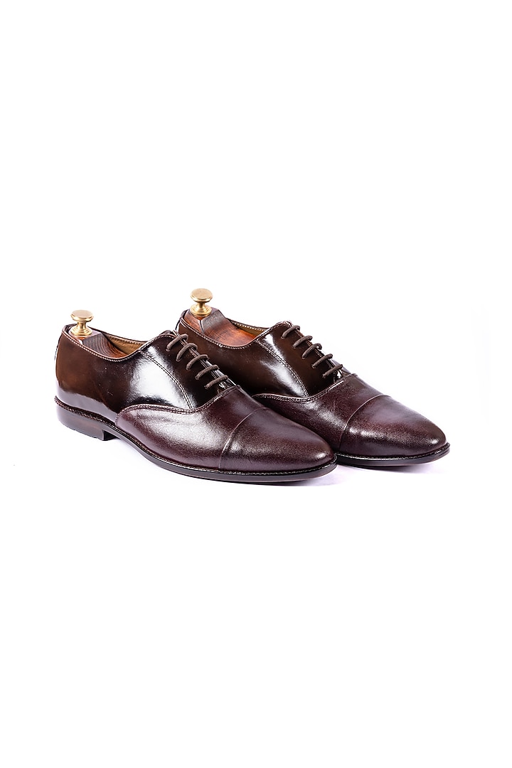 Deep Brown Leather Handcrafted Shoes by ARTIMEN at Pernia's Pop Up Shop