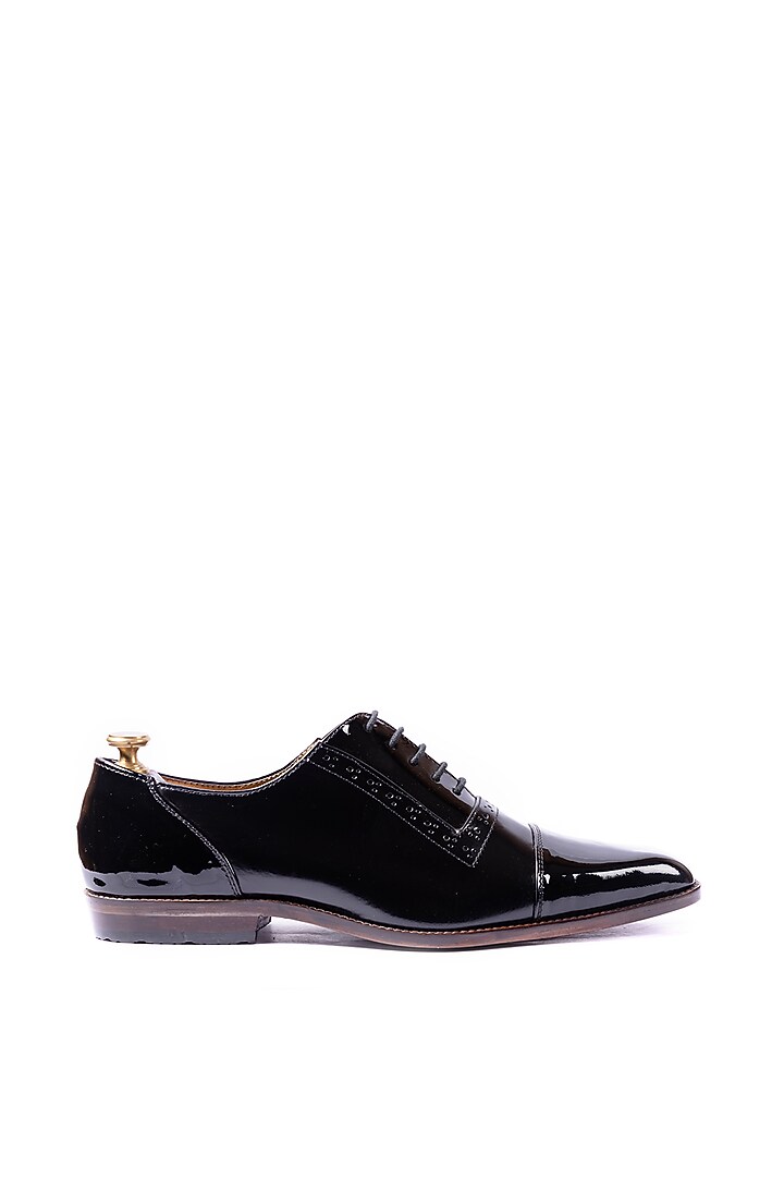 Black Patent Leather Shoes by ARTIMEN at Pernia's Pop Up Shop