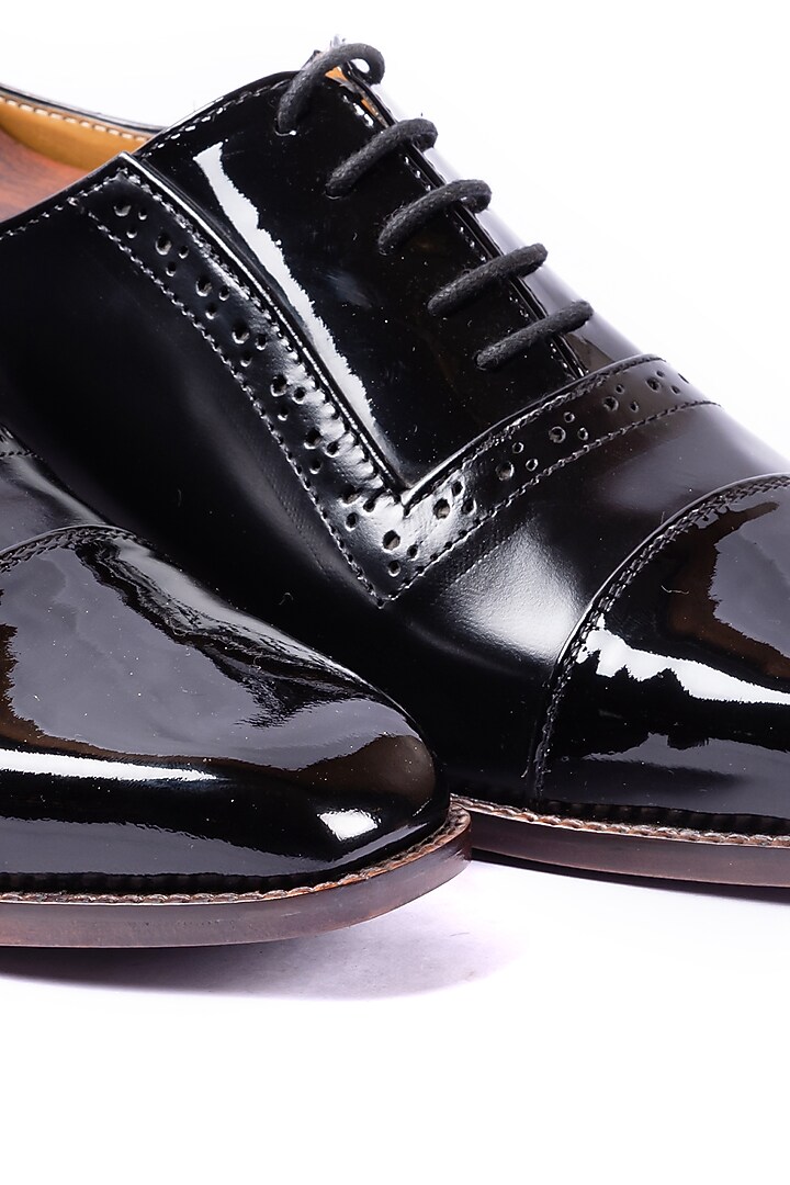 Black Patent Leather Shoes by ARTIMEN at Pernia's Pop Up Shop