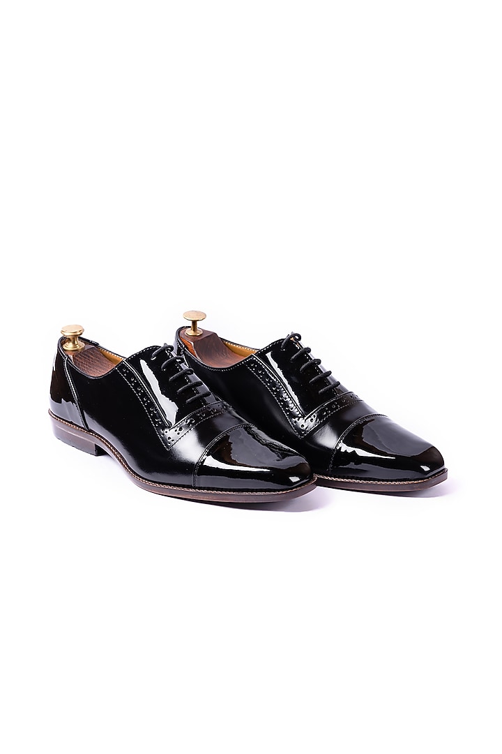 Black Patent Leather Shoes by ARTIMEN at Pernia's Pop Up Shop