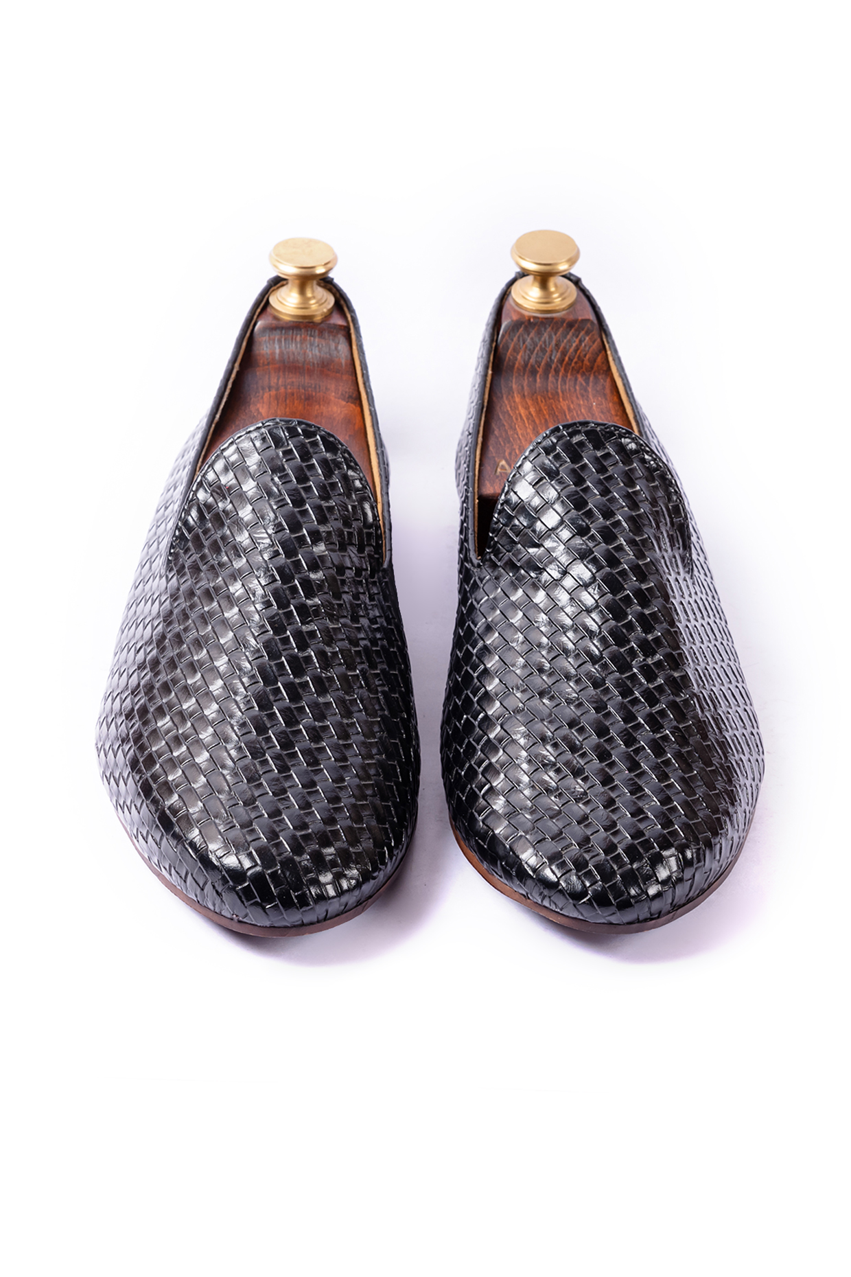 Black Leather Shoes by ARTIMEN