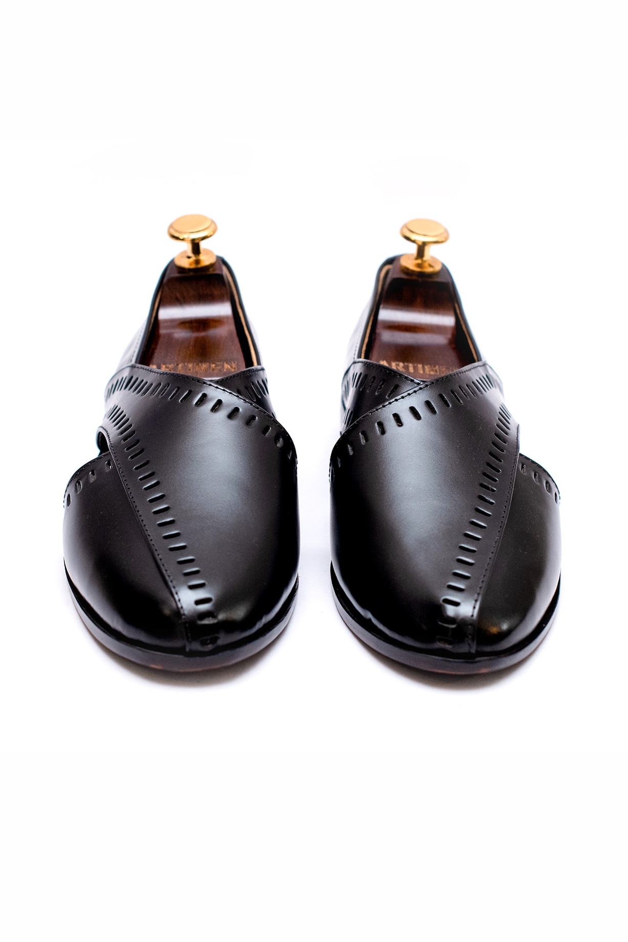 Black Peshawari Shoes by ARTIMEN