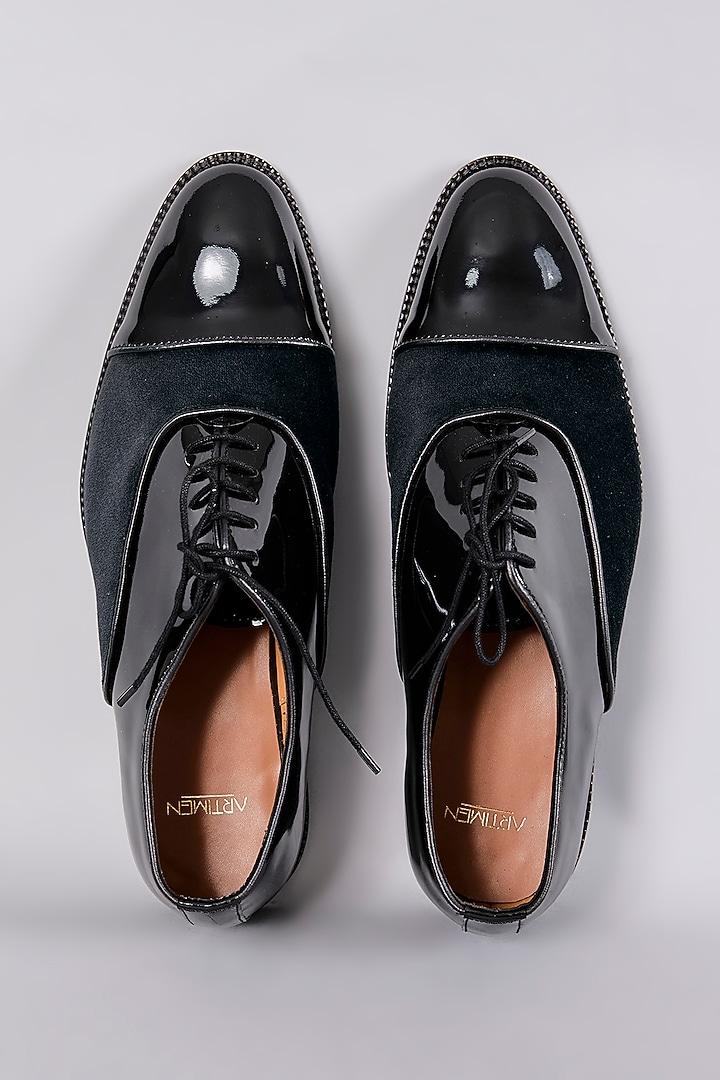 Black Patent Leather Shoes by ARTIMEN at Pernia's Pop Up Shop