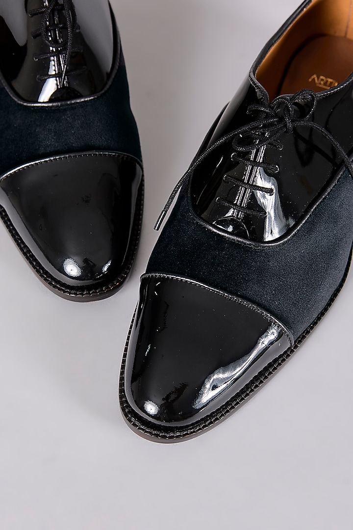 Black Patent Leather Shoes by ARTIMEN at Pernia's Pop Up Shop