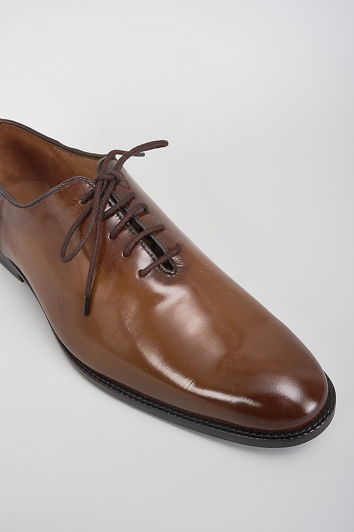 Brown Leather Shoes by ARTIMEN at Pernia's Pop Up Shop
