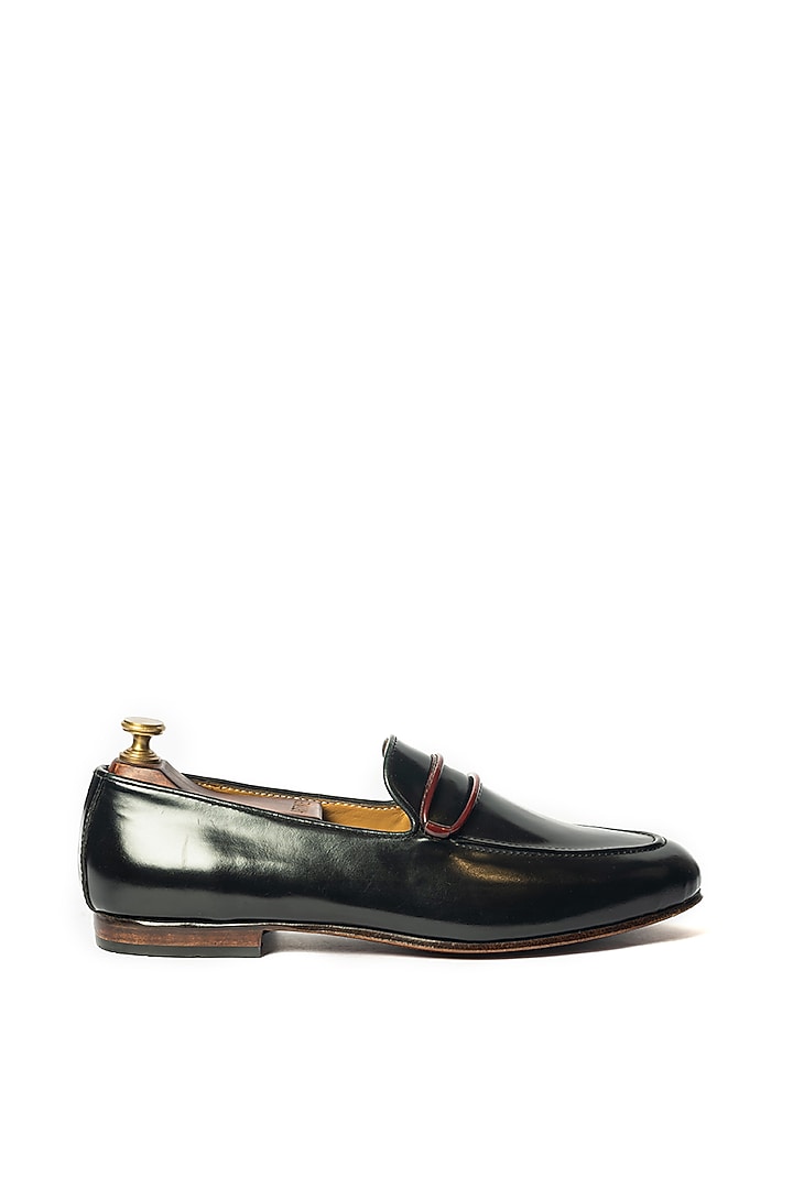 Black Leather Loafers by ARTIMEN at Pernia's Pop Up Shop