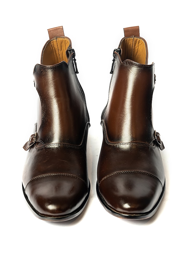 Brown & Tan Handcrafted Shoes by ARTIMEN