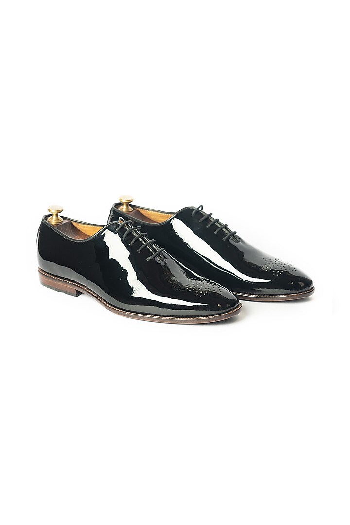 Black Patent Leather Shoes by ARTIMEN at Pernia's Pop Up Shop
